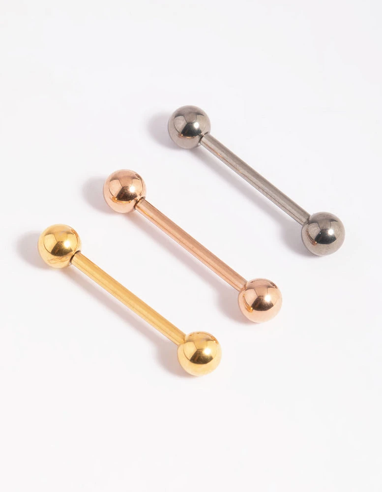 Titanium Tongue Ring Pack