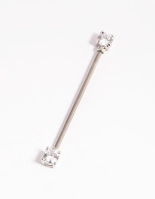 Titanium Cubic Zirconia Statement Industrial Bar