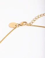 Waterproof Gold Plated Stainless Steel Cross Necklace