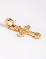 Gold Plated Antique Cross Charm