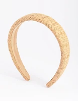 Straw Padded Alice Band