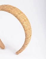 Straw Padded Alice Band