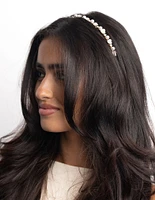 Pearl & Flower Headband