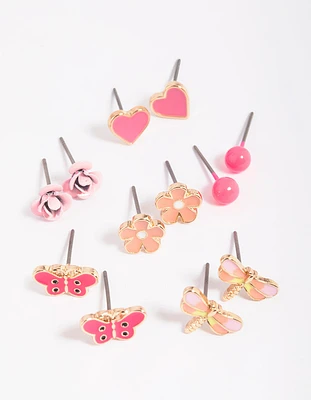 Kids Pretty Garden Stud Earring 6-Pack