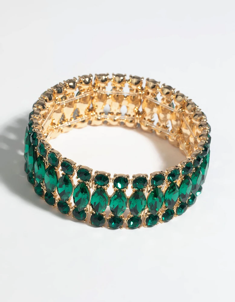 Green Marquise Bracelet