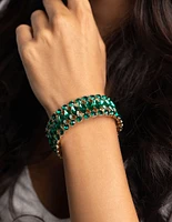 Green Marquise Bracelet