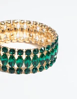 Green Marquise Bracelet