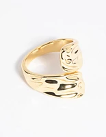 Gold Molten Wrap Ring