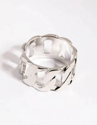 Silver Chain Link Ring