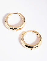 Gold Huggie Hoop Earrings