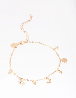 Gold Celestial Anklet