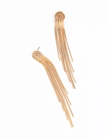 Gold Waterfall Drop Earrings