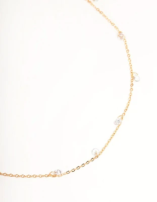 Gold Drop Diamante Waist Chain