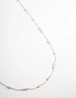 Gold Dainty Pearl Waist Chain