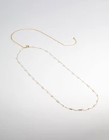 Gold Dainty Pearl Waist Chain