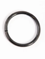 Matte Black Titanium Clicker Ring