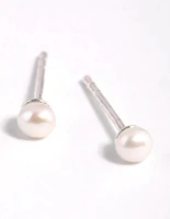 Sterling Silver Freshwater Pearl Stud Earrings