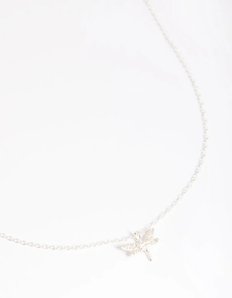 Sterling SIlver Dragonfly Necklace