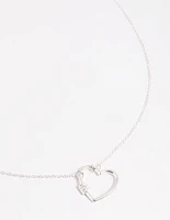 Sterling Silver Heart Pendant Necklace