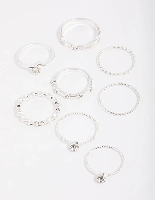 Diamante Chain Ring Stack Pack