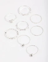 Diamante Chain Ring Stack Pack