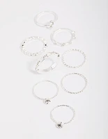 Diamante Chain Ring Stack Pack