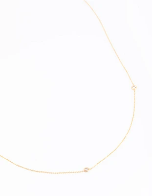Gold Plated Cubic Zirconia Fine Necklace