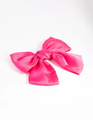 Pink Bow Clip