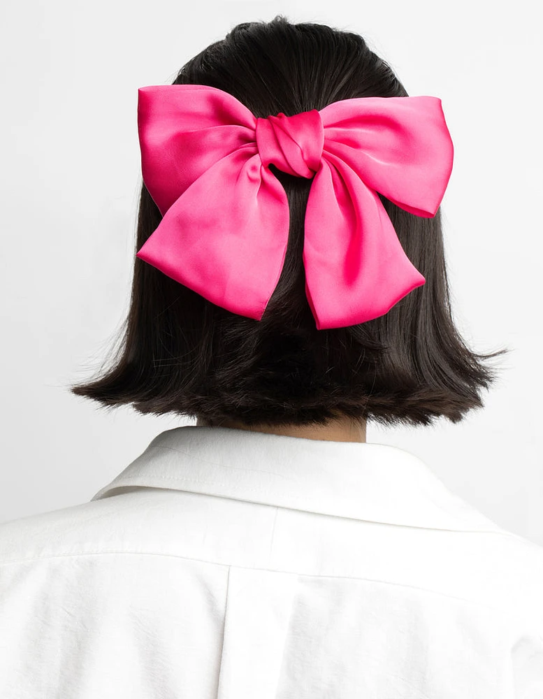 Pink Bow Clip