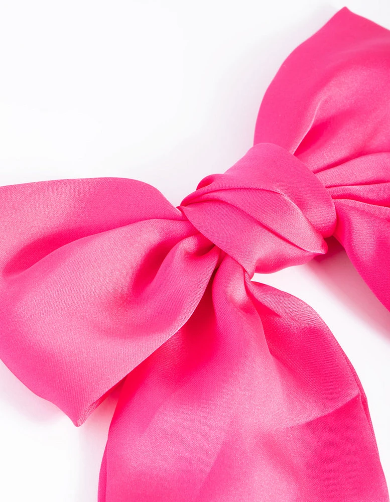 Pink Bow Clip