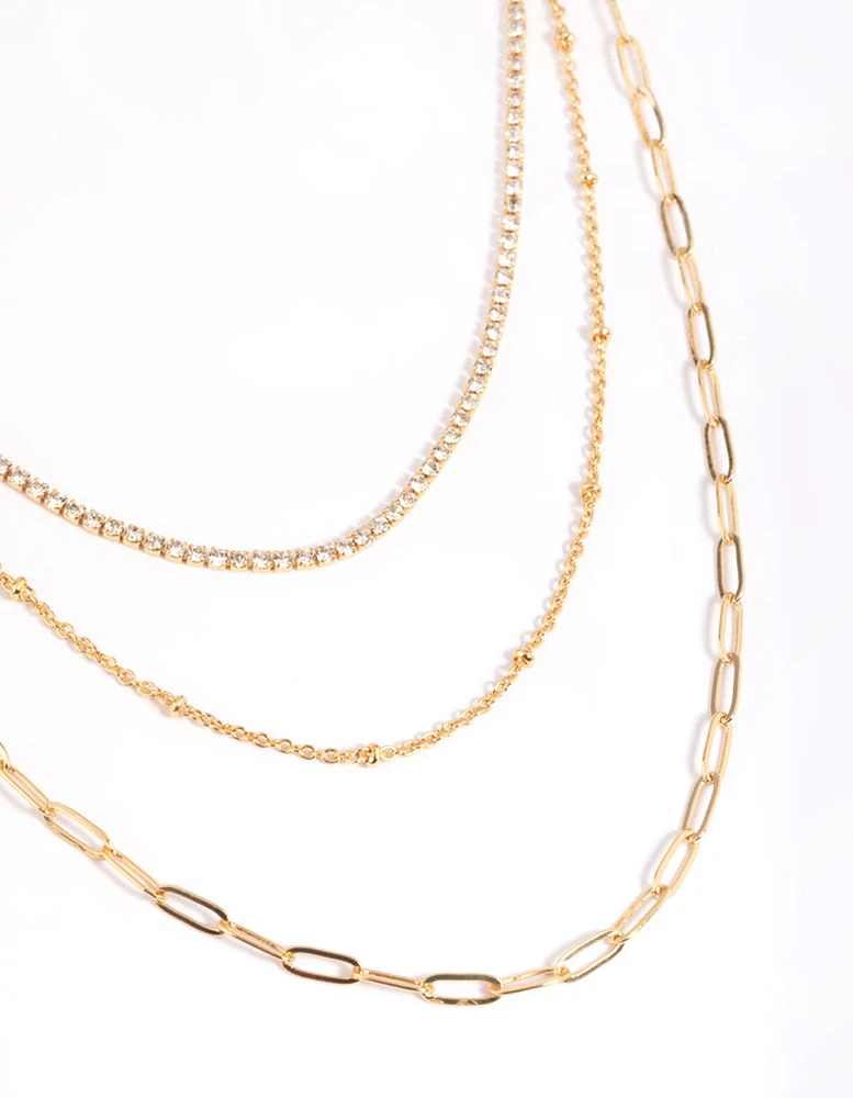 Gold Plated Chain Necklace