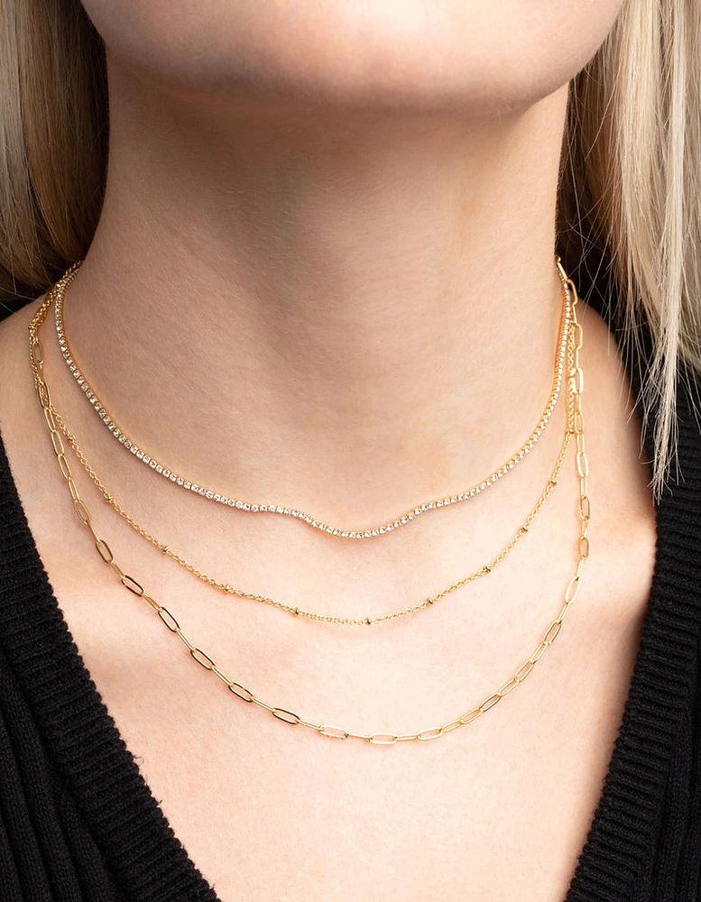 Gold Plated Chain Necklace