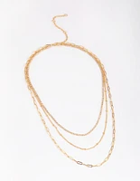 Gold Plated Chain Necklace