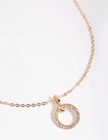 Gold Diamante Perfect Cut Necklace