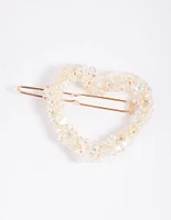 Kids Bead Heart Clips