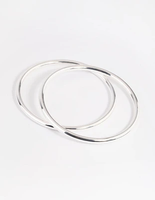 Silver Plated Bangle Set