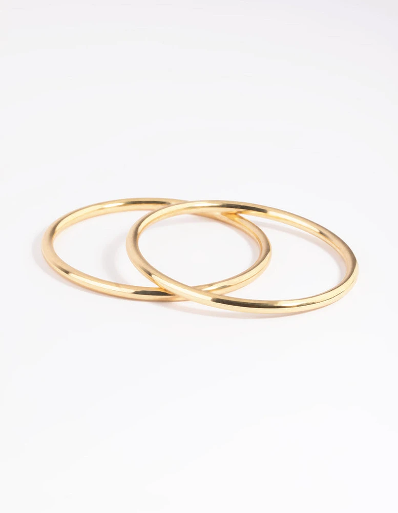 Gold Plated Bangle Set