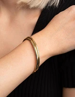 Gold Plated Bangle Set