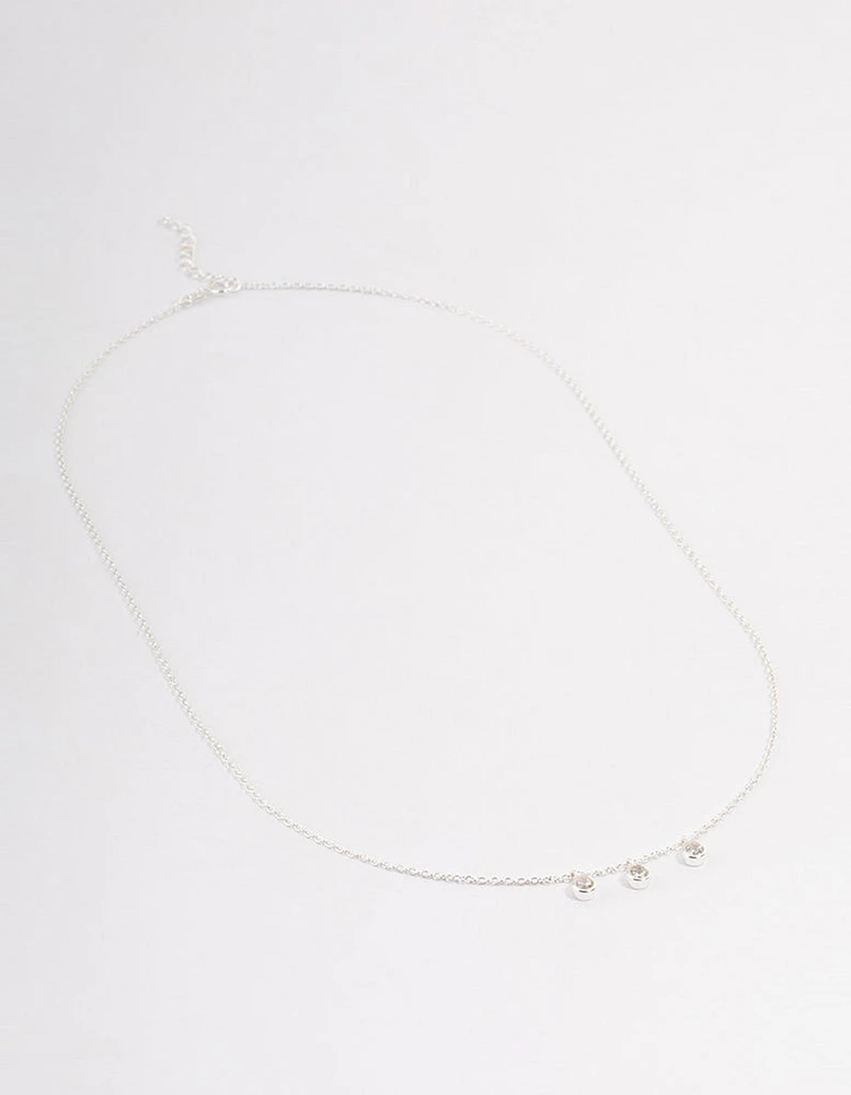 Sterling Silver Cubic Zirconia Necklace