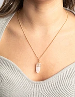 Clear Quartz Shard Necklace