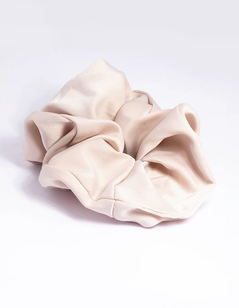 Large Beige Scrunchie