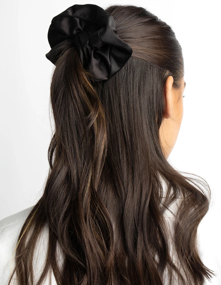 Large Black Scrunchie