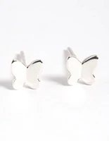 Sterling Silver Butterfly Stud Earrings