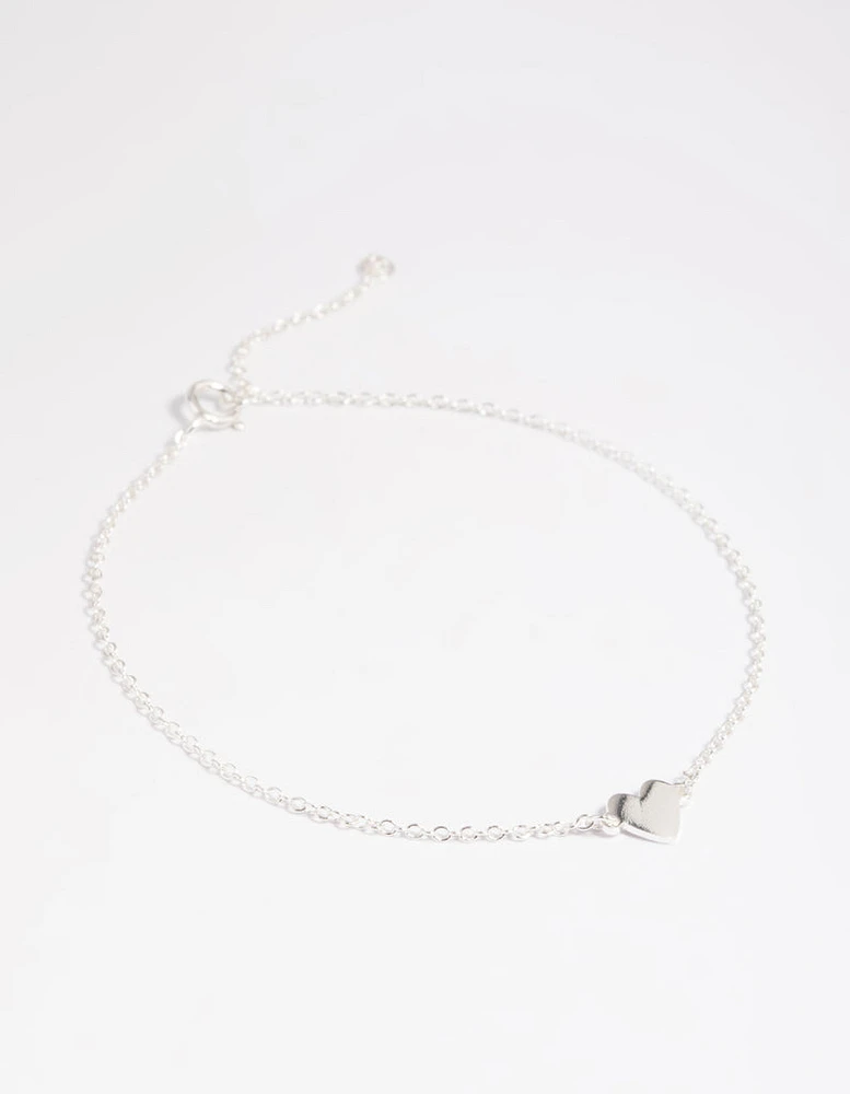 Sterling Silver Heart Bracelet