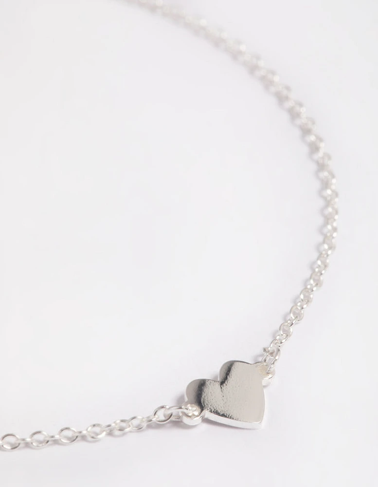 Sterling Silver Heart Bracelet