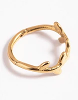 Gold Plated Surgical Steel Vine Clicker Ring