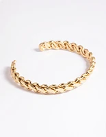 Gold Plated Woven Bracelet