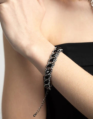 Matte Black Marquise Bracelets