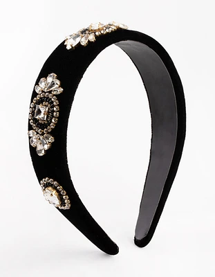 Embellished Velvet Headband