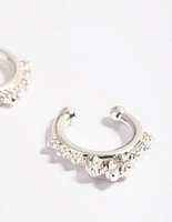 Silver Diamante Ball Septum Pack